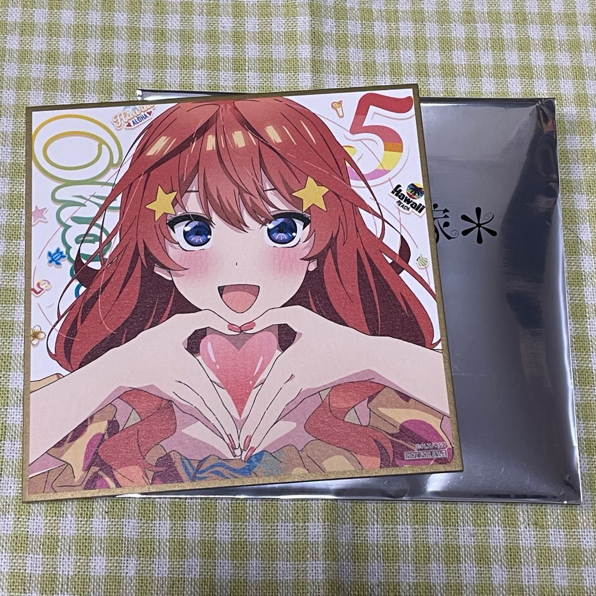 五等分の花嫁 色紙 中野五月 中野二乃or中野三玖 映画特典 五等分の花嫁 色紙 中野五月 中野二乃or中野三玖 映画特典