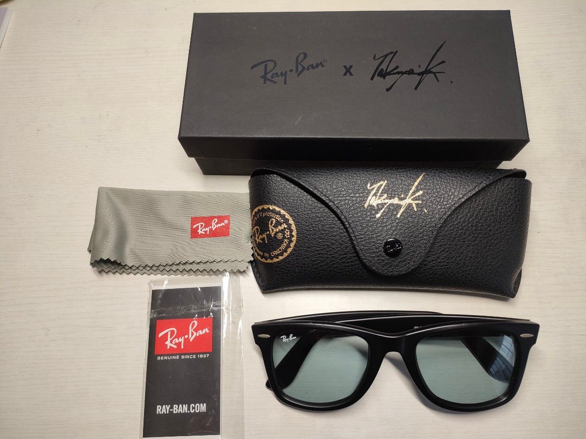 Ray ban レイバン ウェイファーラー木村拓哉サイン刻印入り Ray ban レイバン ウェイファーラー木村拓哉サイン刻印入り