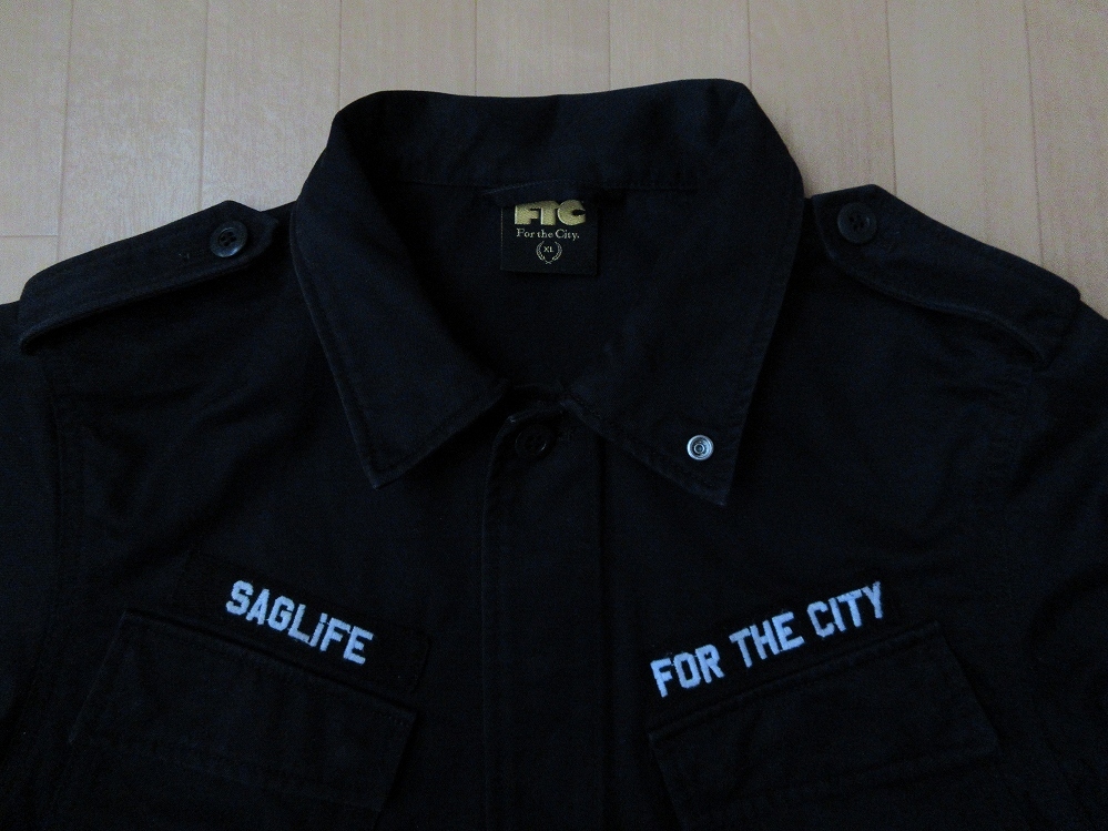 日本製 FTC SAGLiFE M-65 ジャケット XL 黒 FOR THE CITY SAG LiFE サグライフ M65 ミリタリー ブルゾン フィールド ピスト サイクリング_画像6