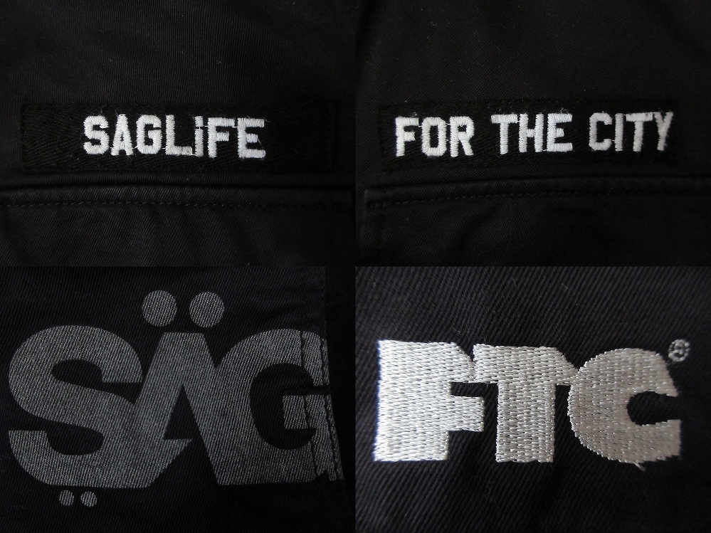 日本製 FTC SAGLiFE M-65 ジャケット XL 黒 FOR THE CITY SAG LiFE サグライフ M65 ミリタリー ブルゾン フィールド ピスト サイクリング_画像8