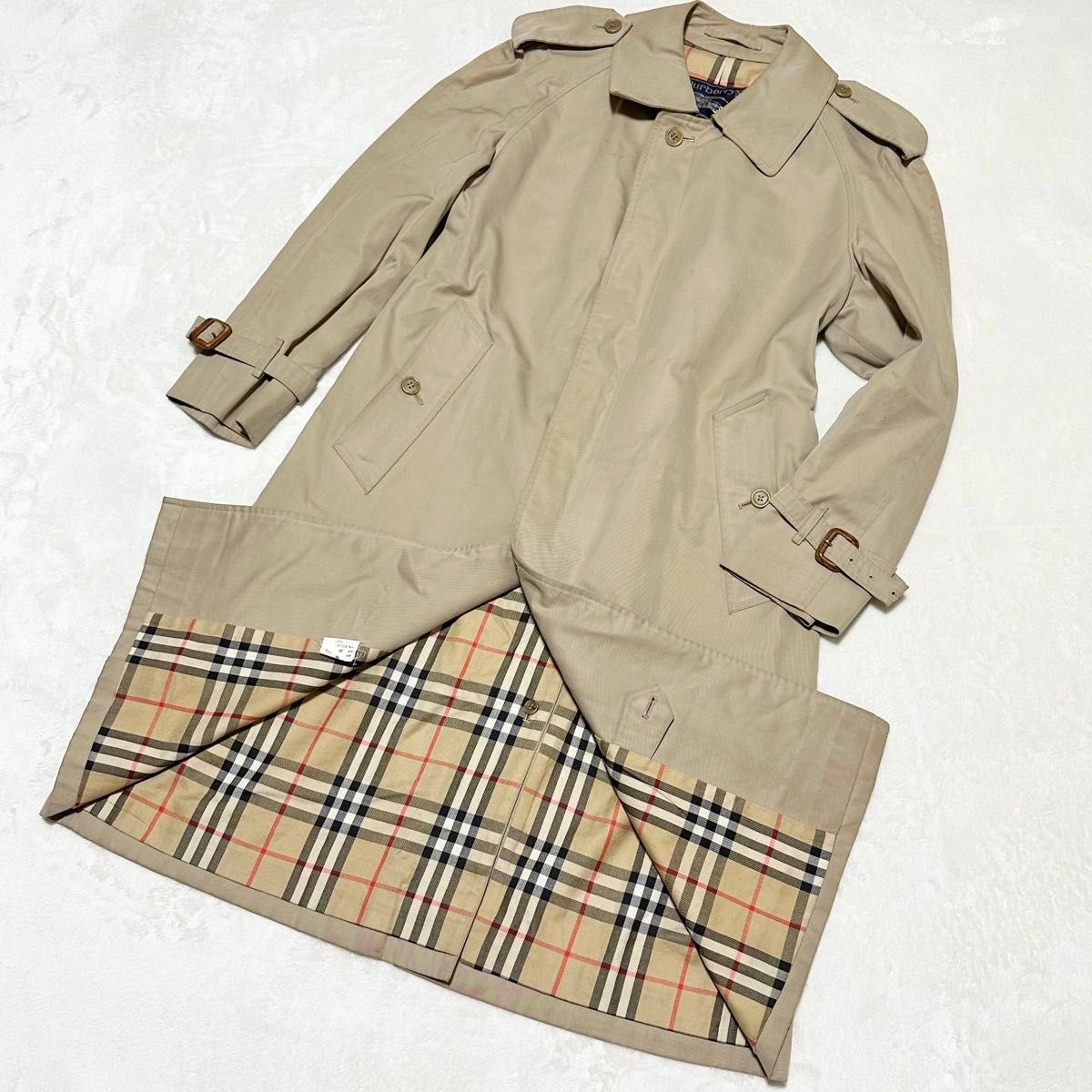 良品】 Burberrys バーバリーズ トレンチコート ノバチェック S 良品】 Burberrys バーバリーズ トレンチコート ノバチェック S