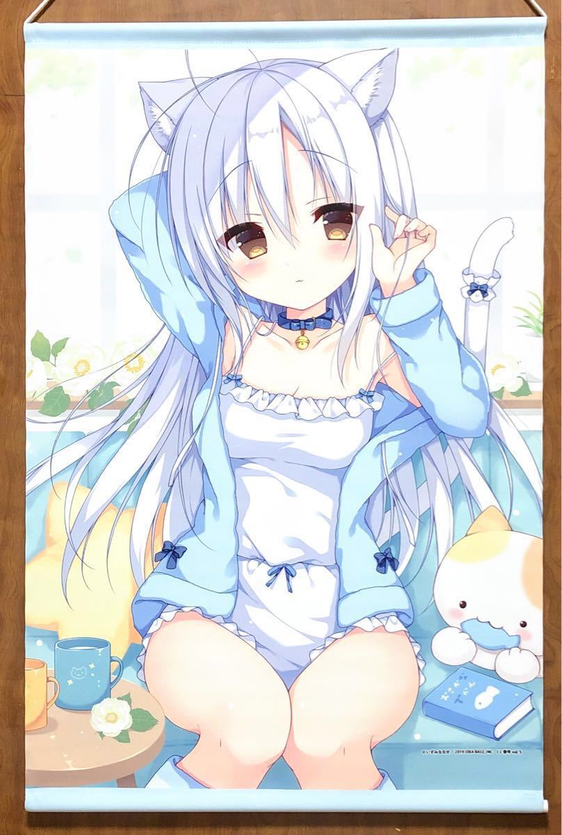 ヤフオク いずみななせイラスト B2タペストリー 白髪 ネコ ヤフオク いずみななせイラスト B2タペストリー 白髪 ネコ