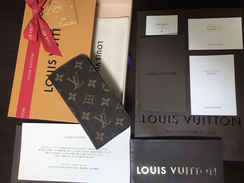 *LOUIS VUITTON* монограмма Ferio iPhoneX XS кейс 