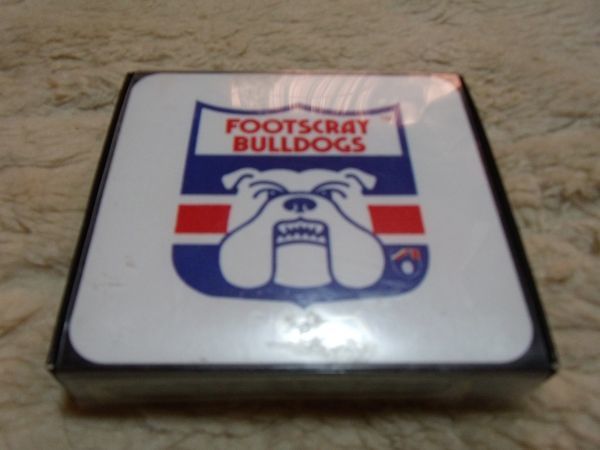 ブルドック コースター　FOOTSCRAY BULLDOGS AC PRODUCTS MADE IN AUSTRALIA オーストラリア　_画像1