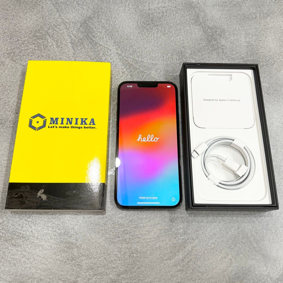 美品】iPhone 13 pro Max 128GB グラファイト SIMフリー Apple 美品】iPhone 13 pro Max 128GB グラファイト SIMフリー Apple