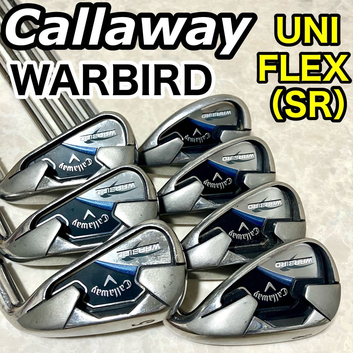 現行モデル】 キャロウェイ WARBIRD UNI/SR相当 5-SW 7本 不合理 現行モデル】 キャロウェイ WARBIRD UNI/SR相当 5-SW 7本 不合理