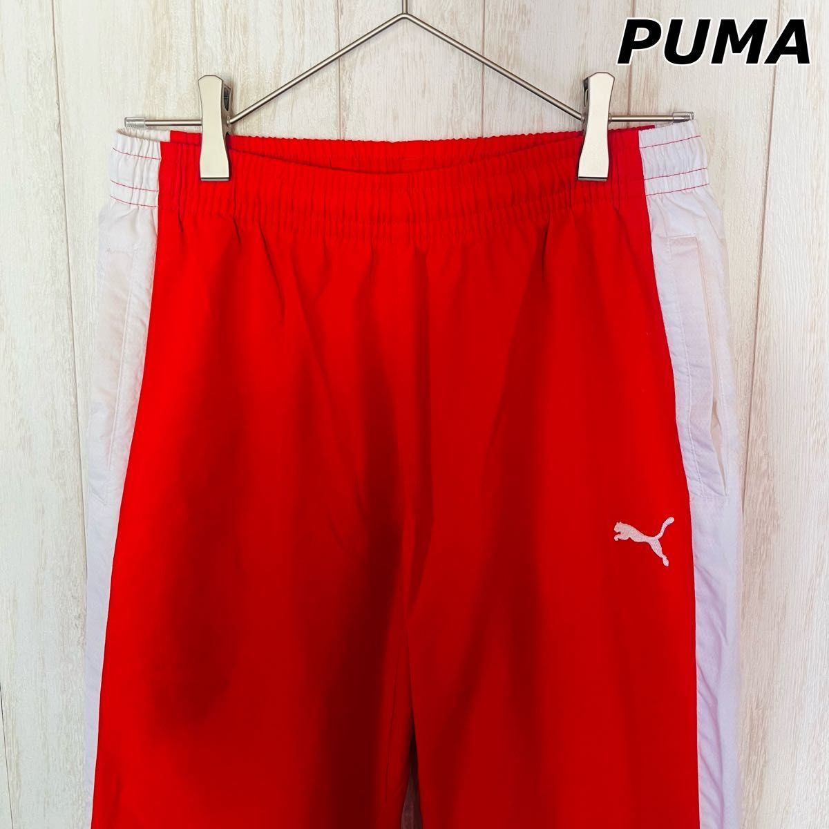 良品】PUMA プーマ / トラックパンツ ロゴ刺繍 裾ファスナー 良品】PUMA プーマ / トラックパンツ ロゴ刺繍 裾ファスナー