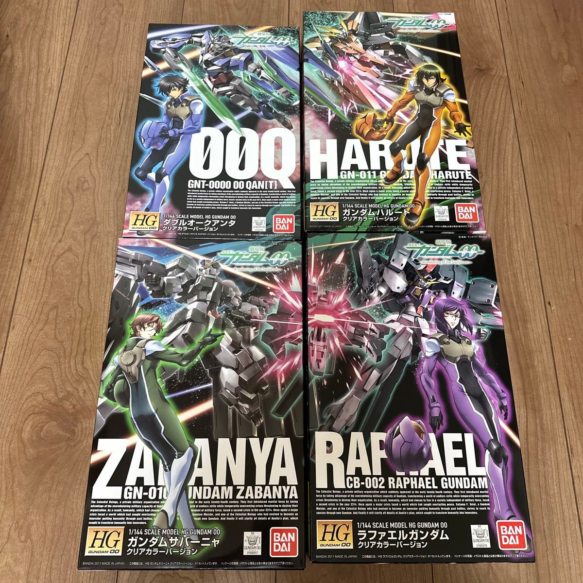 HG 1/144 劇場版ガンダムダブルオー クリアカラーVer 4体セット HG 1/144 劇場版ガンダムダブルオー クリアカラーVer 4体セット