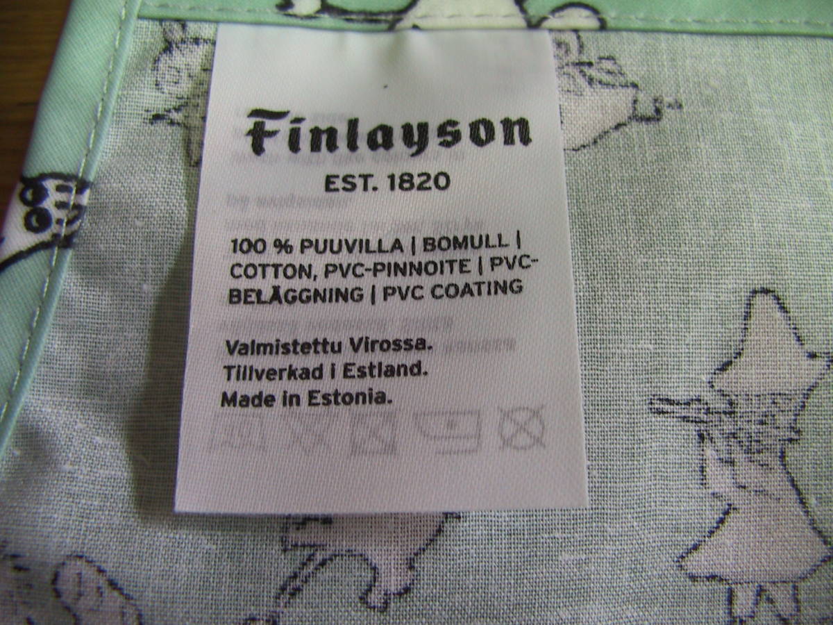 新品 フィンレイソン Finlayson ムーミン リトルミイ スナフキン他 子供用エプロン100％COTTON PVCコーティング 北欧フィンランド アラビア_画像7