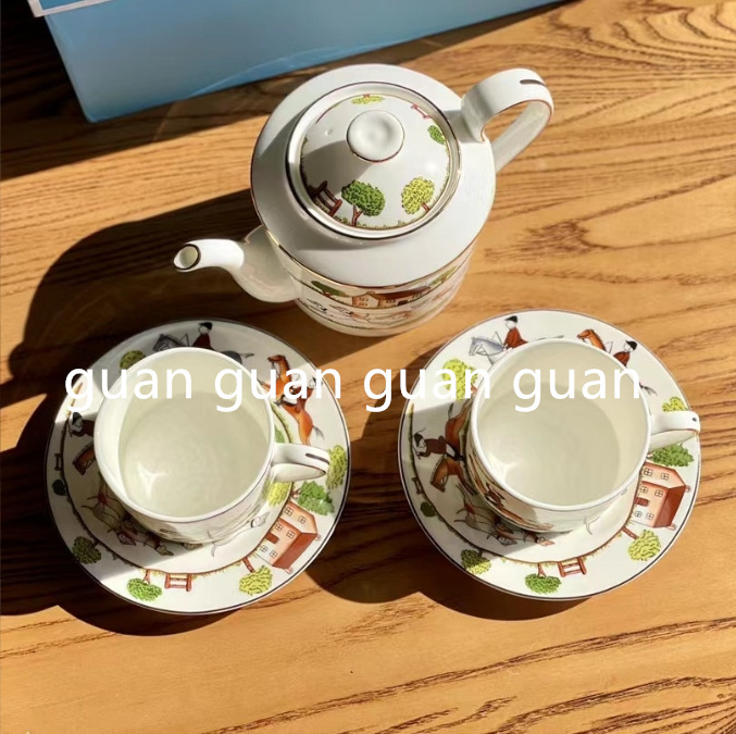  new goods Wedgwood tea cup & saucer teapot 2 customer set Western-style tableware interior coffee tea cup 