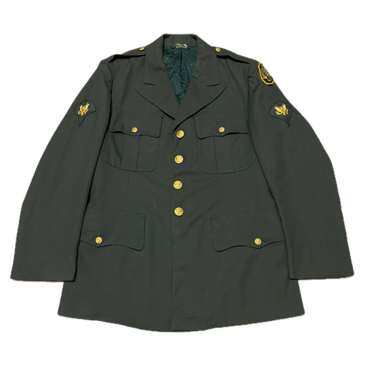 80s U S ARMY 米軍 オフィサージャケット ミリタリー 金ボタン 80s U S ARMY 米軍 オフィサージャケット ミリタリー 金ボタン