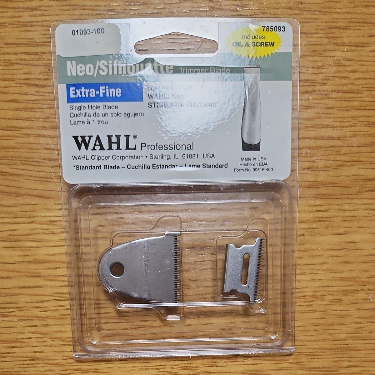 WAHL シルエットポエム Silhouette バリカン 未使用替刃付き WAHL シルエットポエム Silhouette バリカン 未使用替刃付き
