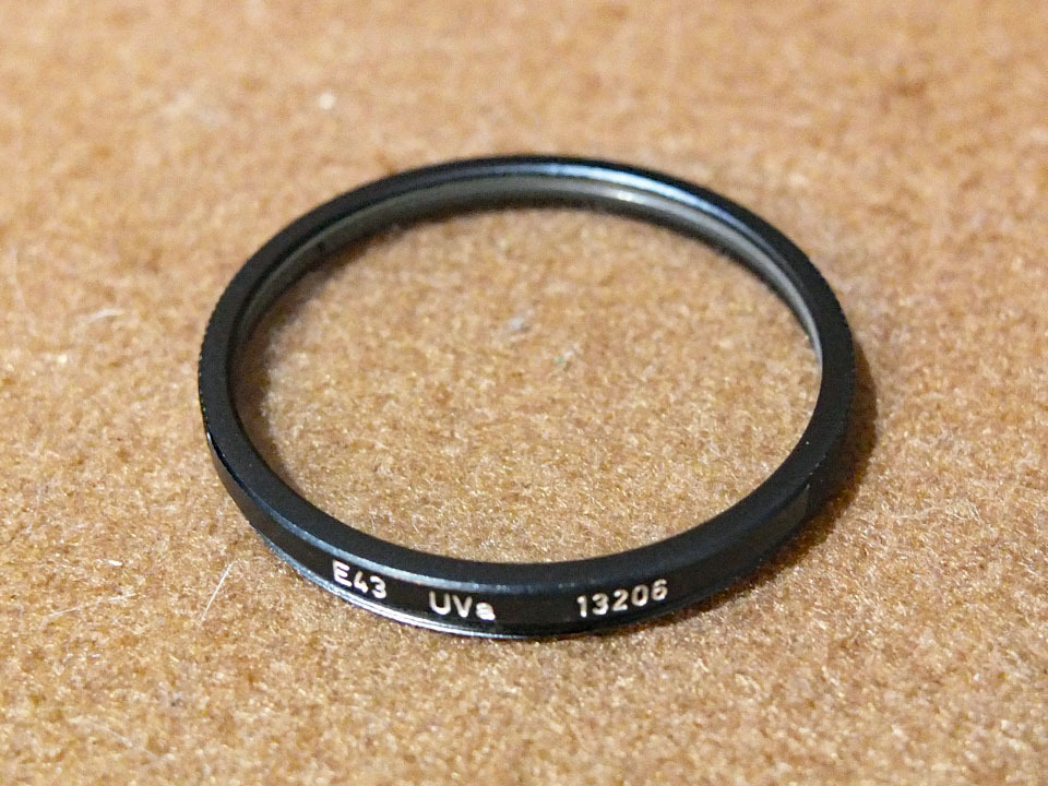 ライカ E43 UVaフィルター ブラック〈13206/薄枠〉 Leica E43 ライカ E43 UVaフィルター ブラック〈13206/薄枠〉 Leica E43
