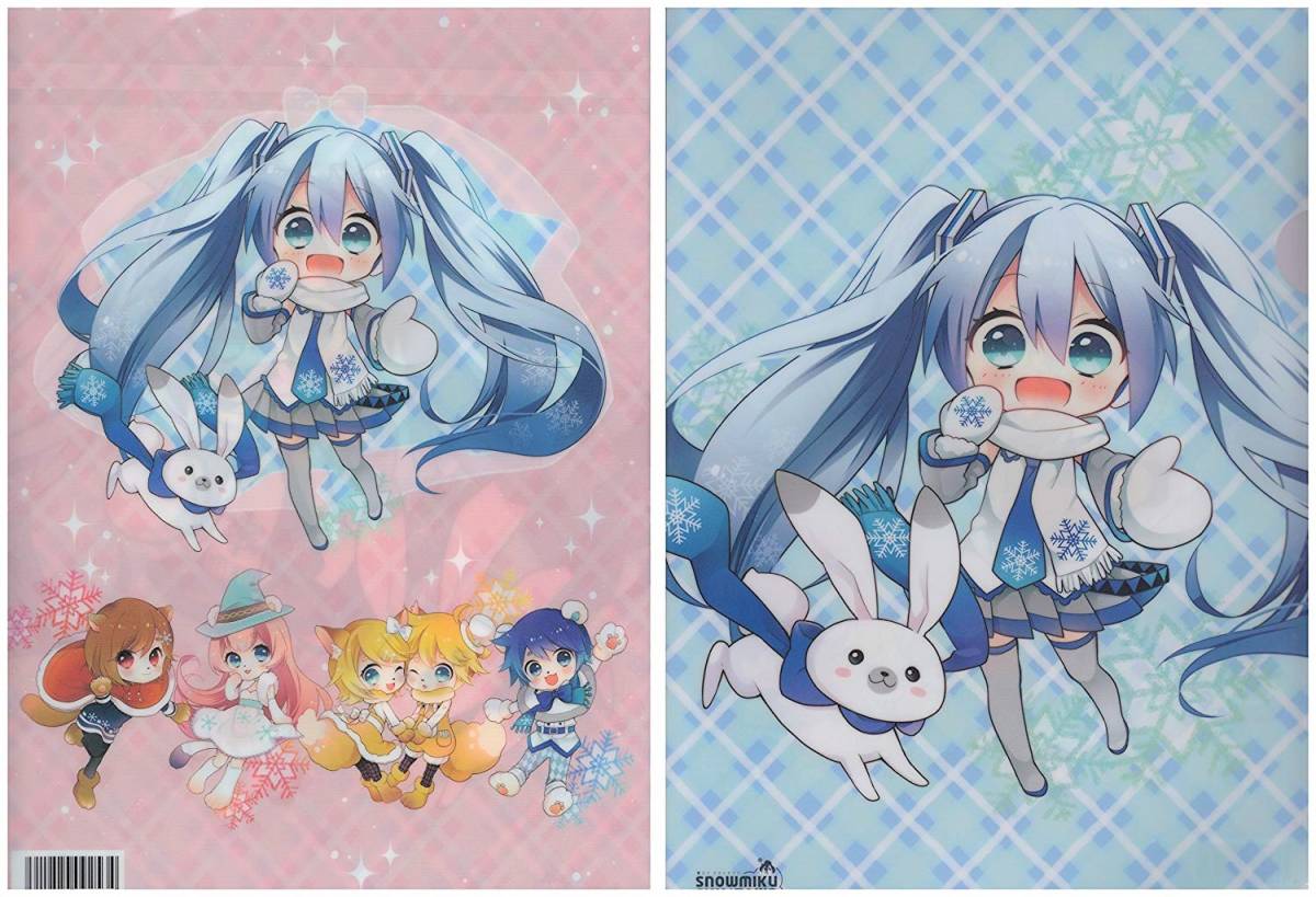 ヤフオク 雪ミク Snow Miku クリアファイル イラスト ユ