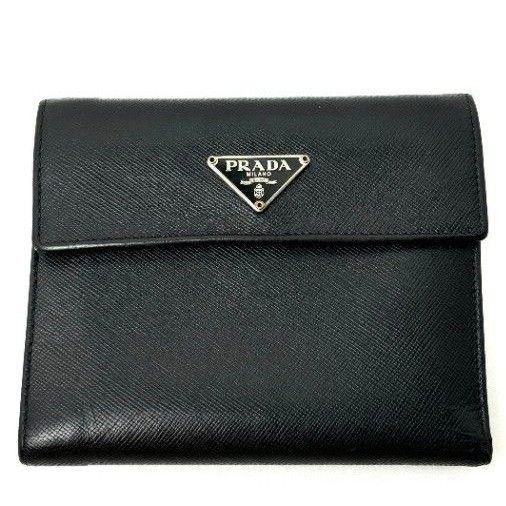 PRADA プラダ 財布 サフィアーノ 二つ折り財布 三角ロゴ PRADA プラダ 財布 サフィアーノ 二つ折り財布 三角ロゴ
