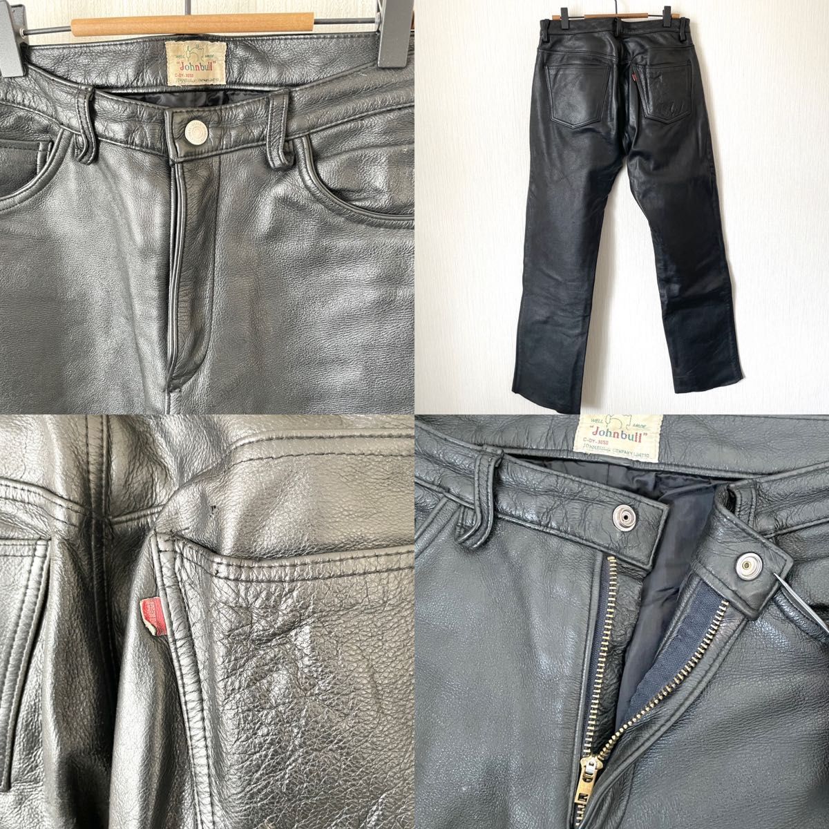 Johnbull】ジョンブル レザーパンツ 革パン ロック 匿名配送 Johnbull】ジョンブル レザーパンツ 革パン ロック 匿名配送