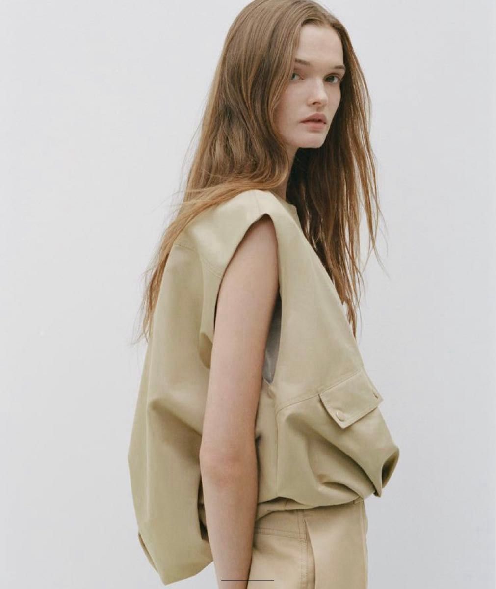 ZARA オーバーサイズ ボリュームベスト XS~S|Yahoo!フリマ(旧 ZARA オーバーサイズ ボリュームベスト XS~S|Yahoo!フリマ(旧