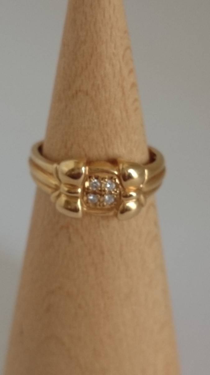 大人気新作 ☆正規品☆クリスチャン Dior K18YG ダイヤモンド リング 7号~7,5号 指輪 大人気新作 ☆正規品☆クリスチャン Dior K18YG ダイヤモンド リング 7号~7,5号 指輪