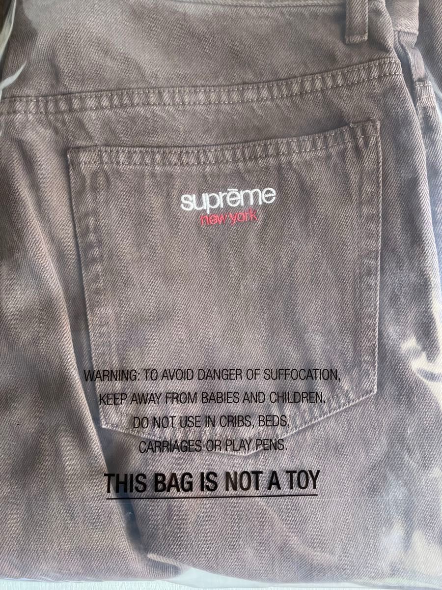 新品 Supreme Baggy Jean Light Brown 34 inch (23FW) バギー 新品 Supreme Baggy Jean Light Brown 34 inch (23FW) バギー