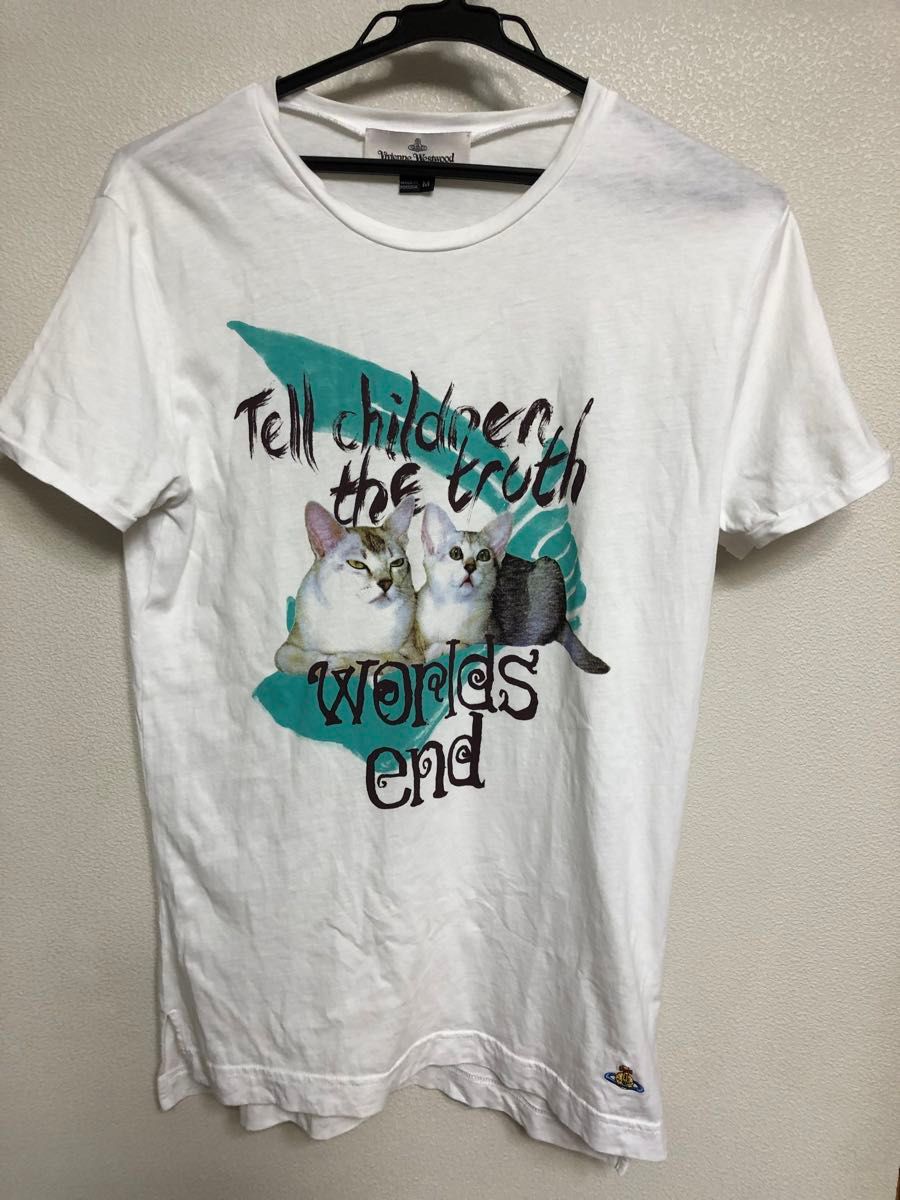 ヴィヴィアンウエストウッドマン cat猫ワールドエンドtシャツ ヴィヴィアンウエストウッドマン cat猫ワールドエンドtシャツ