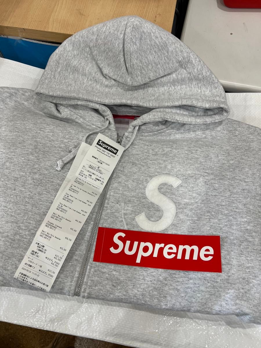 Supreme S Logo Zip Up Hooded Sweatshirt grey|Yahoo!フリマ Supreme S Logo Zip Up Hooded Sweatshirt grey|Yahoo!フリマ