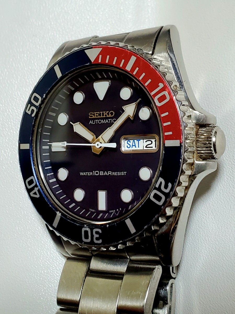 良品 SEIKO セイコー ダイバー デイデイト 自動巻き ペプシ 良品 SEIKO セイコー ダイバー デイデイト 自動巻き ペプシ