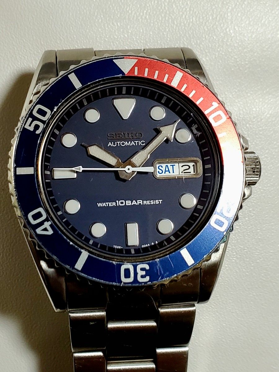 良品 SEIKO セイコー ダイバー デイデイト 自動巻き ペプシ 良品 SEIKO セイコー ダイバー デイデイト 自動巻き ペプシ