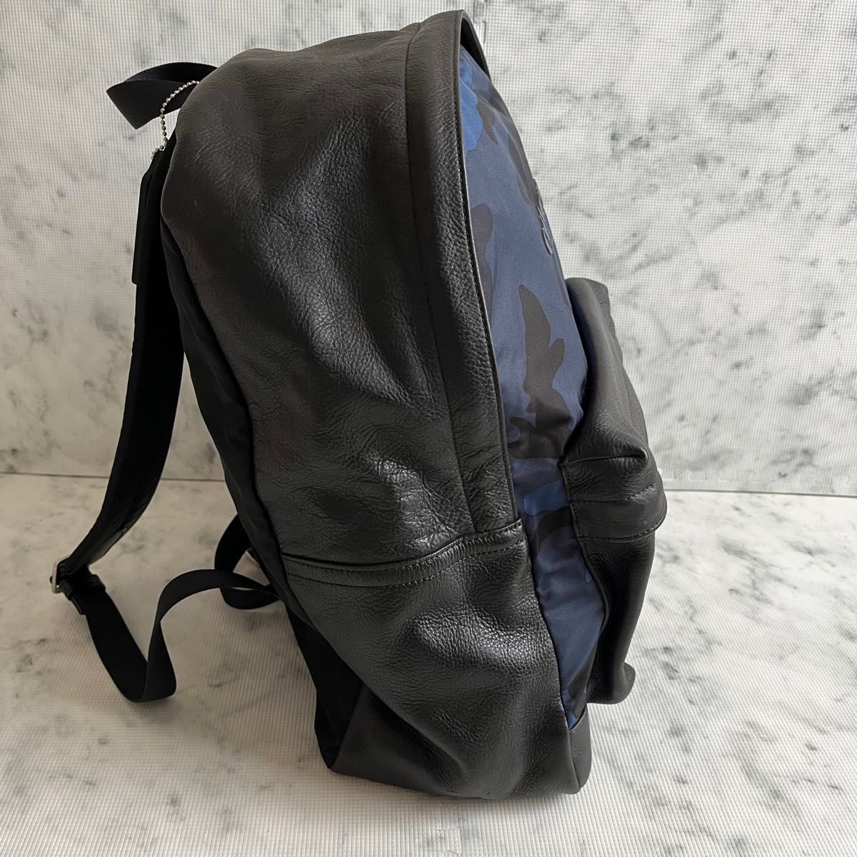 極美品 コーチ coach レザー リュック バッグパック ネイビー 極美品 コーチ coach レザー リュック バッグパック ネイビー