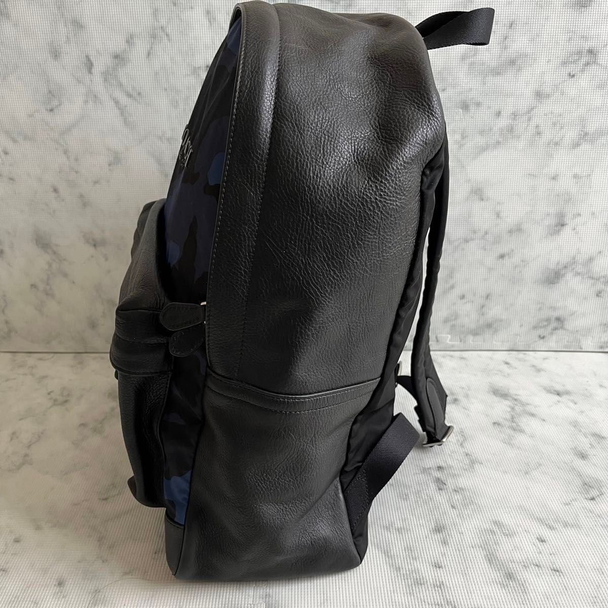 極美品 コーチ coach レザー リュック バッグパック ネイビー 極美品 コーチ coach レザー リュック バッグパック ネイビー