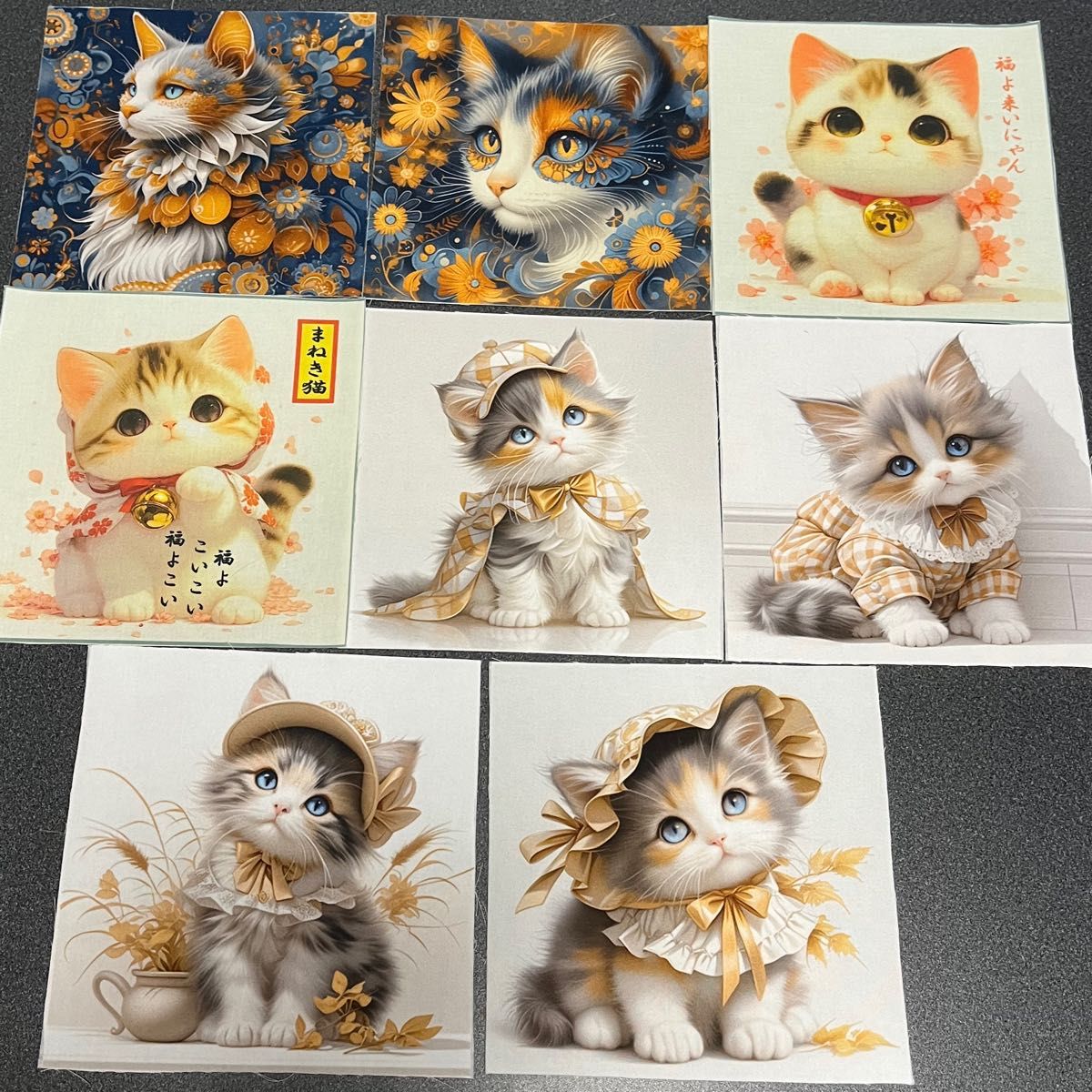 猫ちゃんレアパネル生地 パネル生地 17枚セット パネル生地 猫ちゃんレアパネル生地 パネル生地 17枚セット パネル生地