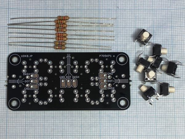 アイコム/ICOM IC-705用 オリジナル 外部キーパッド 基板キット アイコム/ICOM IC-705用 オリジナル 外部キーパッド 基板キット