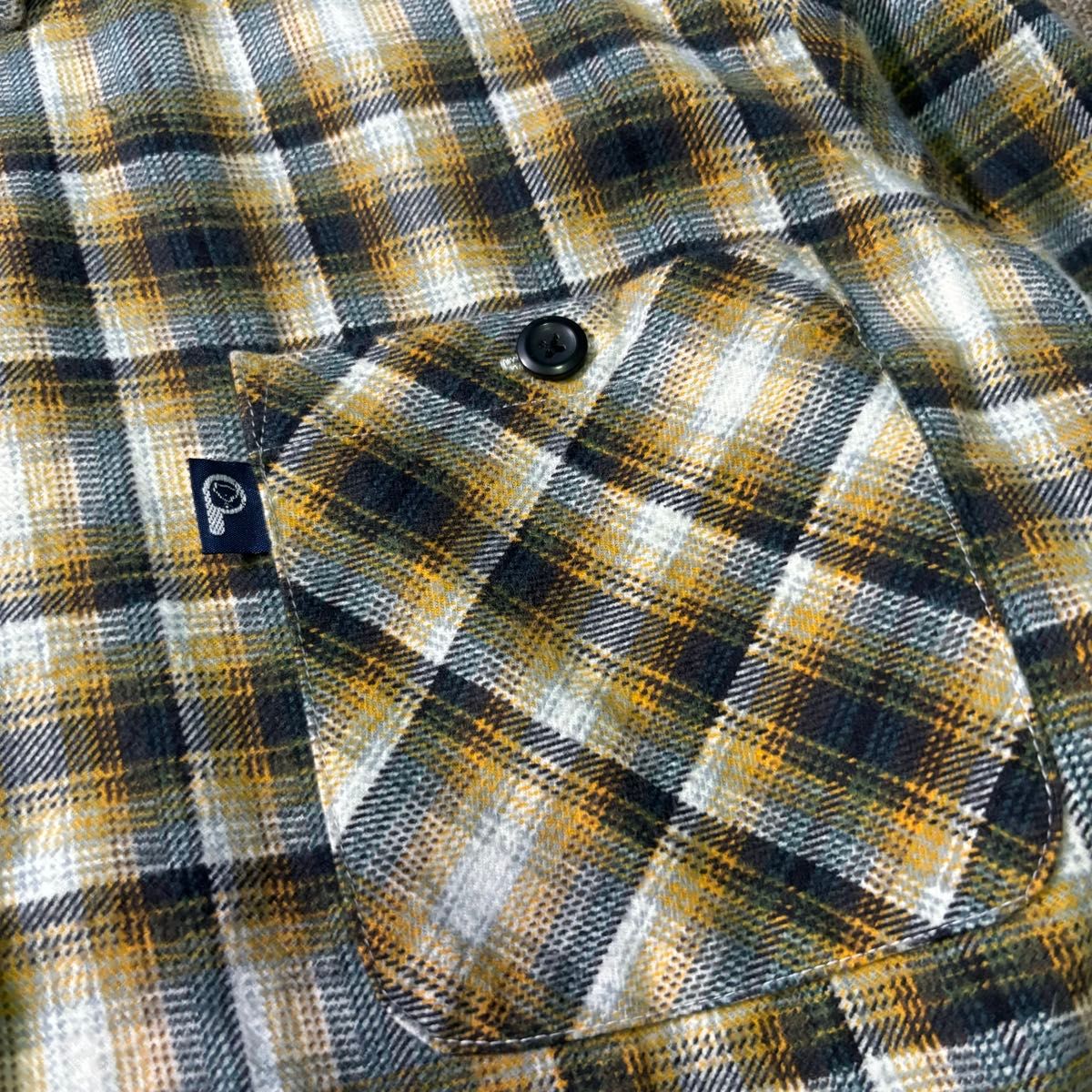 PenField ペンフィールド ネルシャツ イエロー オンブレチェック PenField ペンフィールド ネルシャツ イエロー オンブレチェック