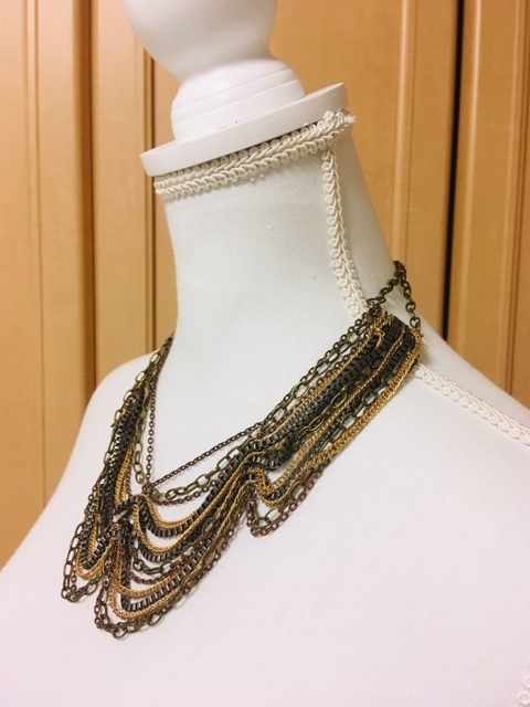  exceedingly wonderful dore-p Mix chain necklace gold group 