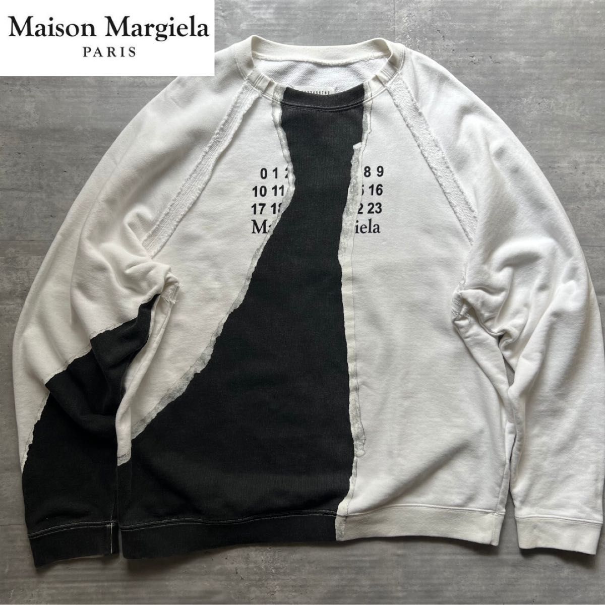 Maison Margiela メゾンマルジェラ カレンダーロゴ クルーネック Maison Margiela メゾンマルジェラ カレンダーロゴ クルーネック