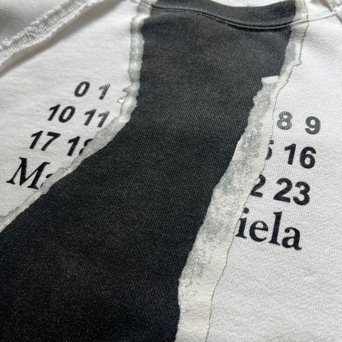 Maison Margiela メゾンマルジェラ カレンダーロゴ クルーネック Maison Margiela メゾンマルジェラ カレンダーロゴ クルーネック