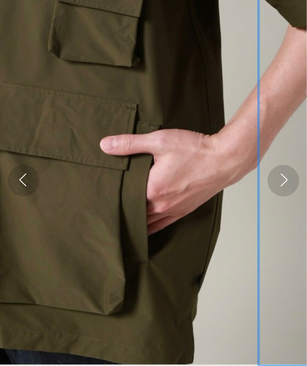 Tech Anglers Open S/S Lサイズ Tech Anglers Open S/S テックアングラーズオープン オリーブ