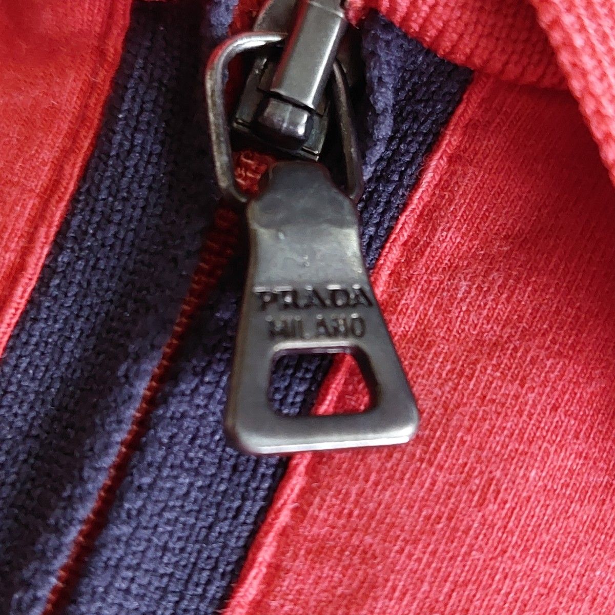 PRADA プラダ メンズ ポロシャツ ハーフジップ 赤 XL 半袖 PRADA プラダ メンズ ポロシャツ ハーフジップ 赤 XL 半袖