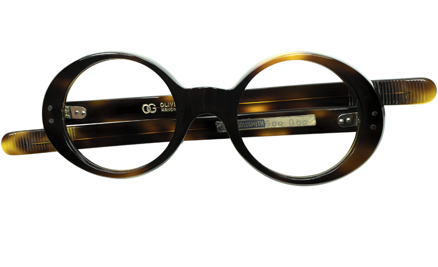 TRUE MUSEUM PIECEクレイジー丸眼鏡1960s異次元シール付デッドストック英国製OGオリバーゴールドスミスOLIVER GOLDSMITH オリジナルGOO GOO