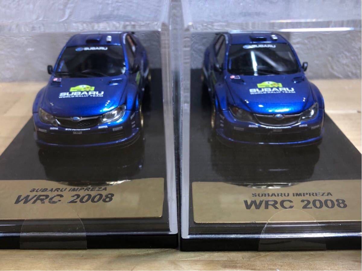 【絶版品】スバルインプレッサ WRC 2008 モデルカー WRC No.5 No.6セット STI製 SUBARU 1/43モデル_画像1