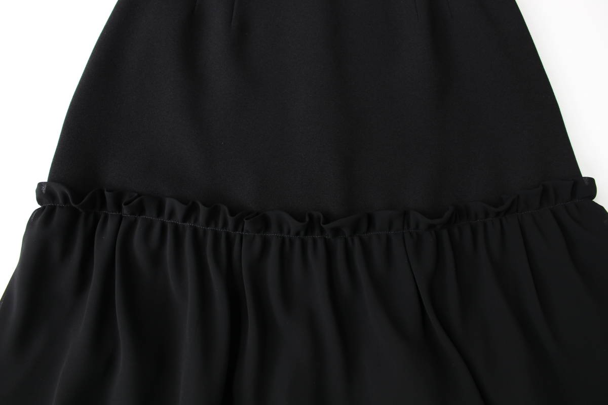 新品 ランバン LANVIN 36 7号 ブラックフォーマル スーツ 長袖ブラウス スカート 黒 喪服 レディース 百貨店品 - icaten