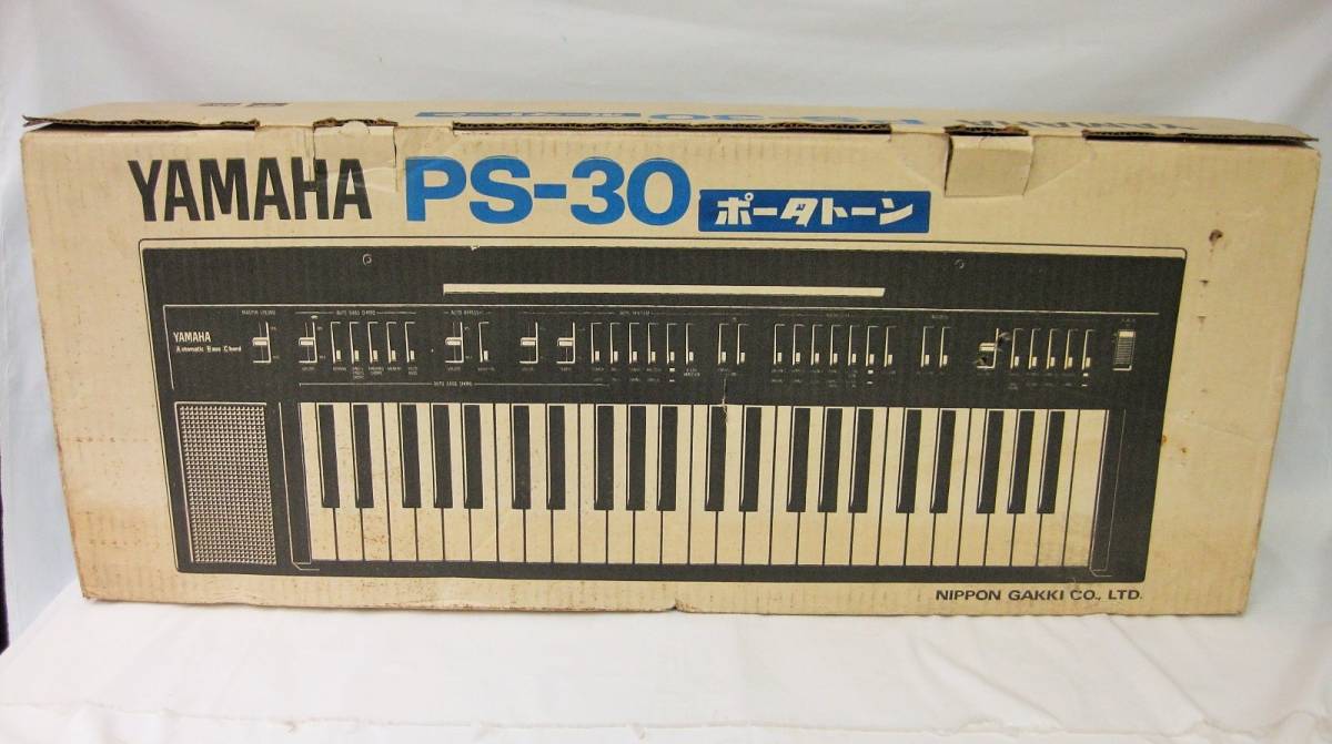 昭和レトロ ヤマハ キーボード ポータトーン 鍵盤楽器 PS-30 当時物 1980年代 ジャンク 日本製 ▼