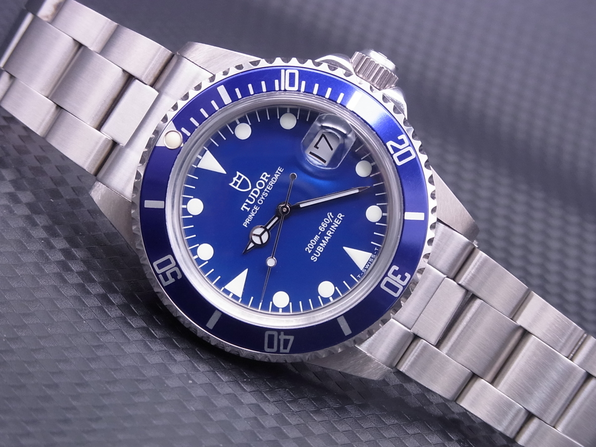 TUDOR ヴィンテージカスタム Ref.79090 盾青サブ インデックス白 TUDOR ヴィンテージカスタムRef.79090 盾青サブ インデックス白