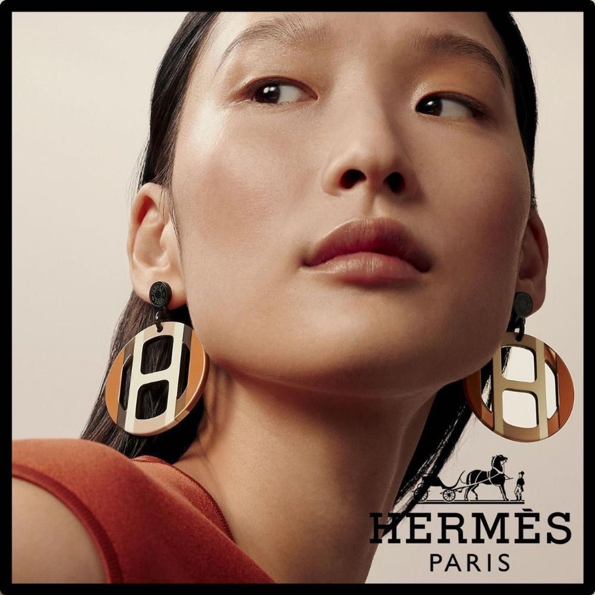 【天然素材】◆HERMES◆ ピアス Hエキップ HERMES エルメスピアス《Hエキップ》|Yahoo!フリマ(旧PayPay