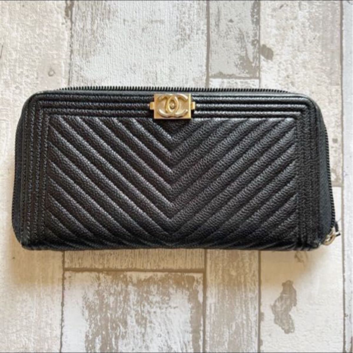CHANEL シャネル 長財布 ボーイシャネル ラウンドファスナー CHANEL シャネル 長財布 ボーイシャネル ラウンドファスナー