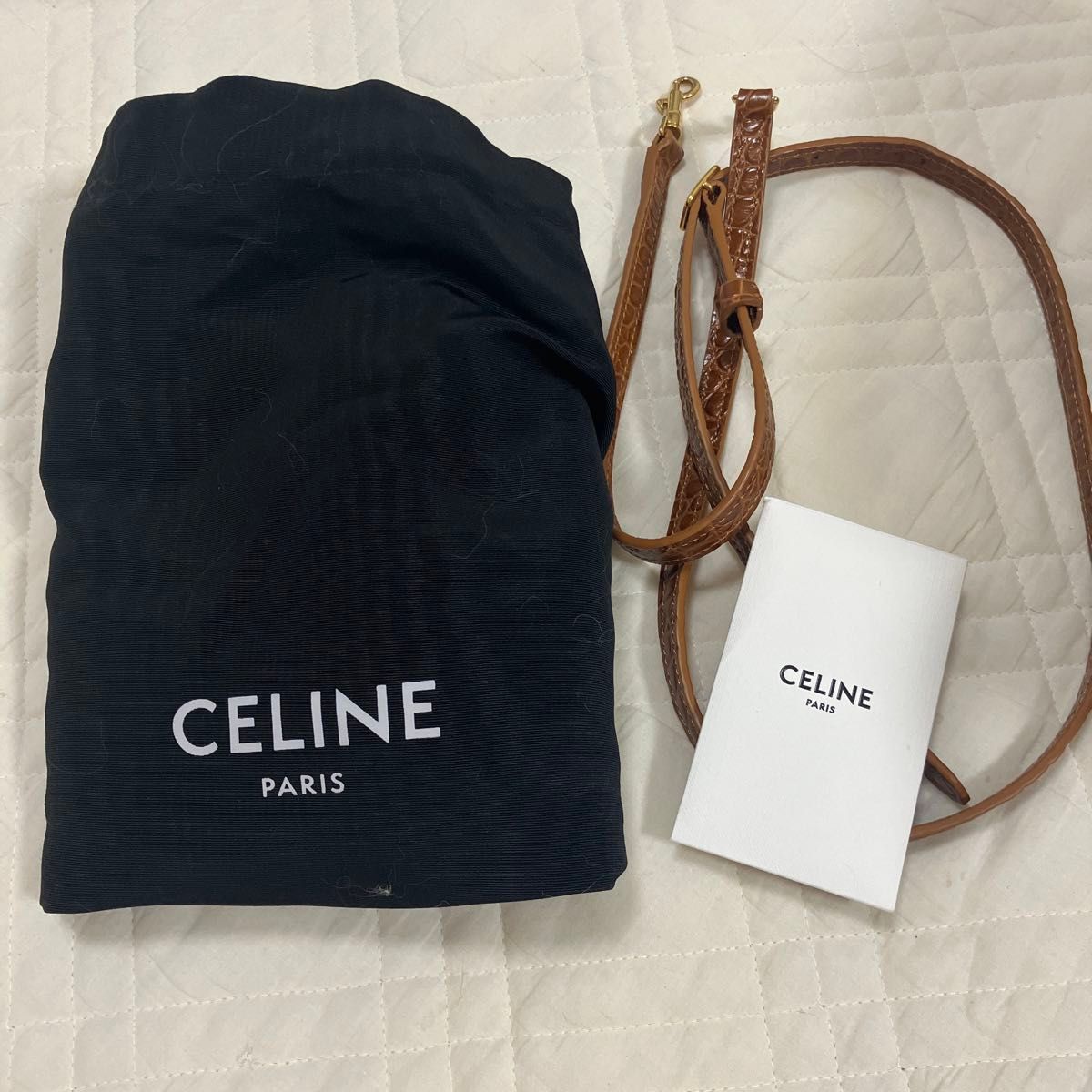 CELINE セリーヌ ベルトバッグ ナノクロコ型押し タン|Yahoo CELINE セリーヌ ベルトバッグ ナノクロコ型押し タン|Yahoo