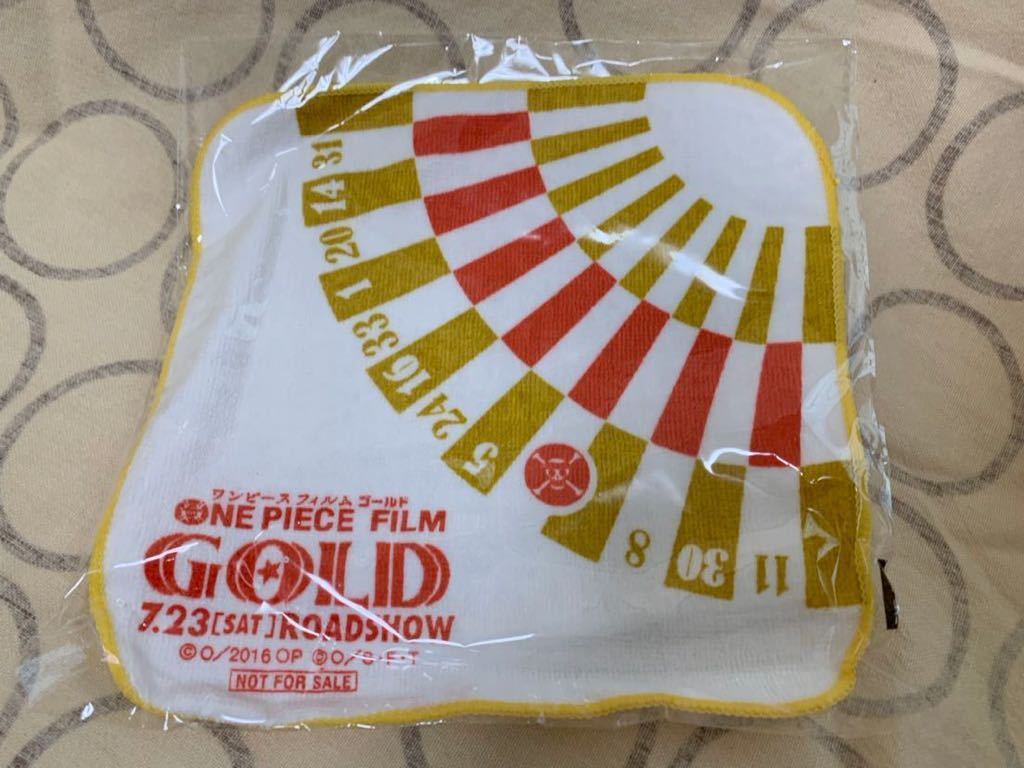 ONE PIECE FILM GOLD オリジナルタオルハンカチ セブンイレブン限定ノベルティ 非売品_まえ