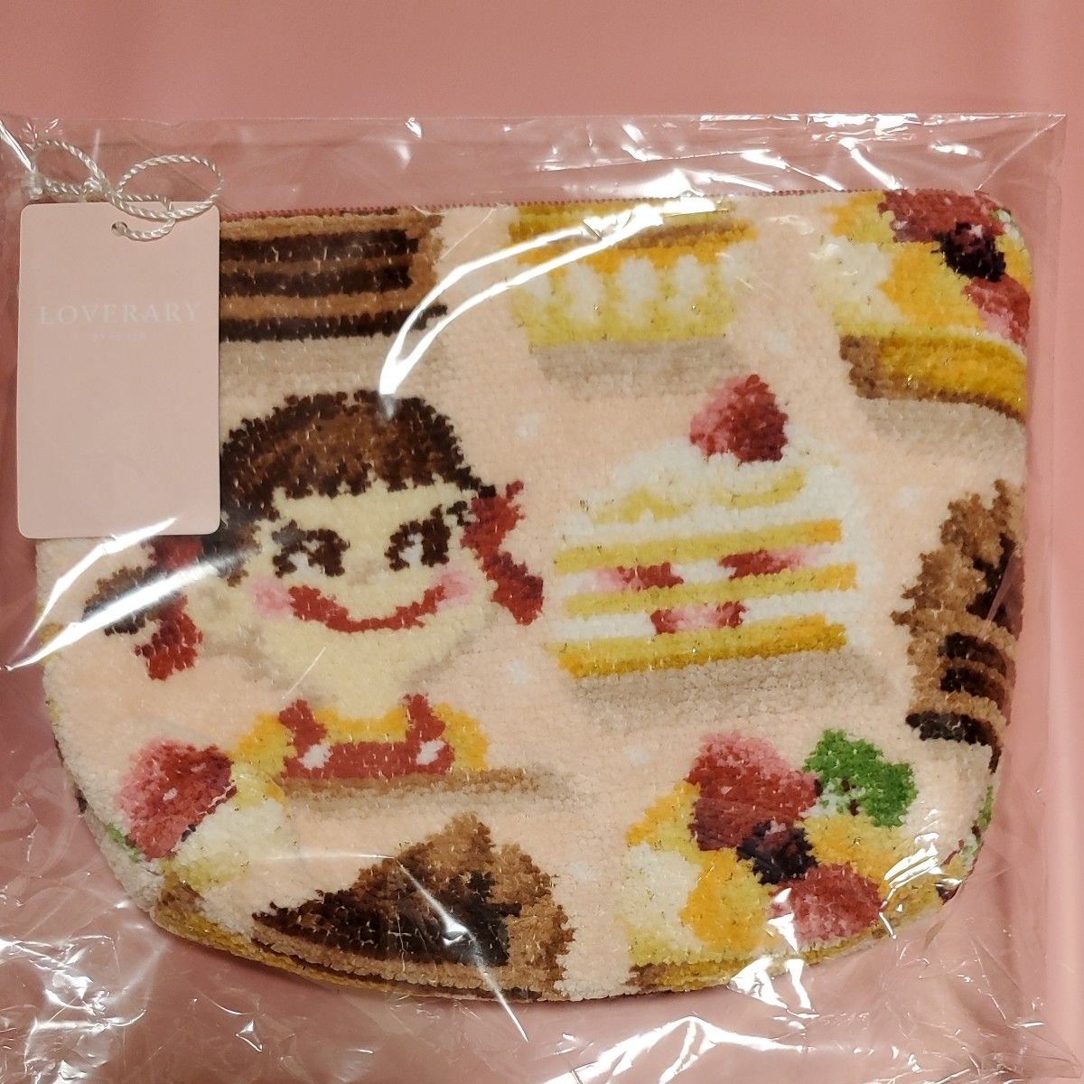 フェイラーペコちゃんペコスマイルケーキポーチ大