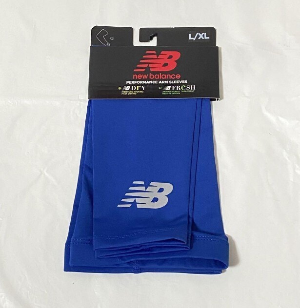新品 New Balance アームスリーブ ブルー L/XLサイズ 新品 New Balance アームスリーブ ブルー L/XLサイズ