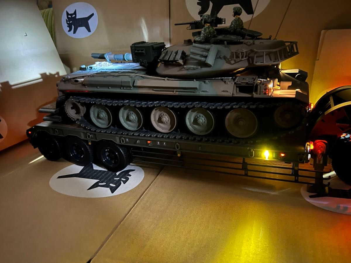 アシェット 74式戦車 73式特大型セミトレーラー 完全作動 購入用 アシェット 74式戦車 73式特大型セミトレーラー 完全作動 購入用