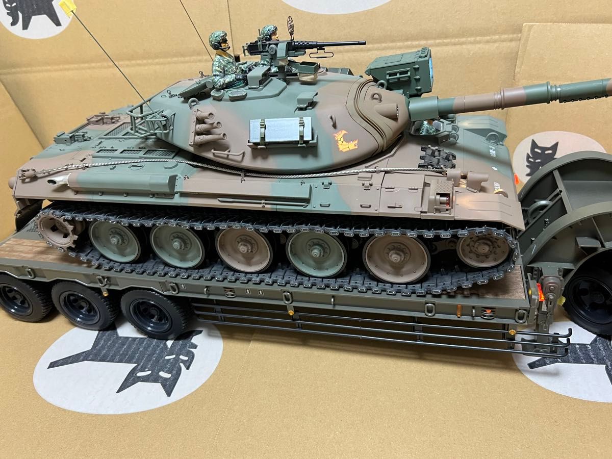 アシェット 74式戦車 73式特大型セミトレーラー 完全作動 購入用 アシェット 74式戦車 73式特大型セミトレーラー 完全作動 購入用